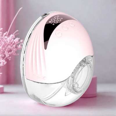 tire lait main libre rose vivamilk