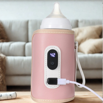 Chauffe biberon nomade Bebgo rose
