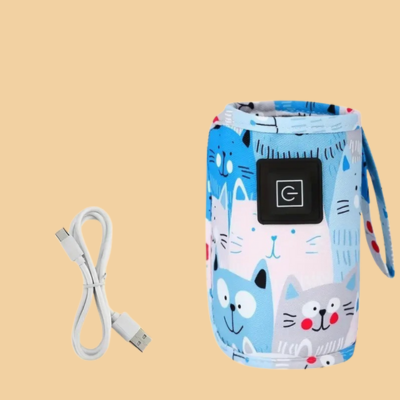 Chauffe biberon portable Bebwarm bleu