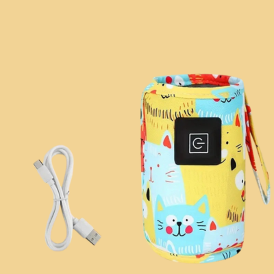 Chauffe biberon portable Bebwarm jaune