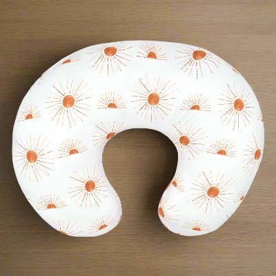 Housse coussin allaitement motif soleil 1