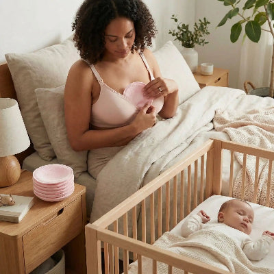 Maman coussinet d'allaitement lavable Fleupad