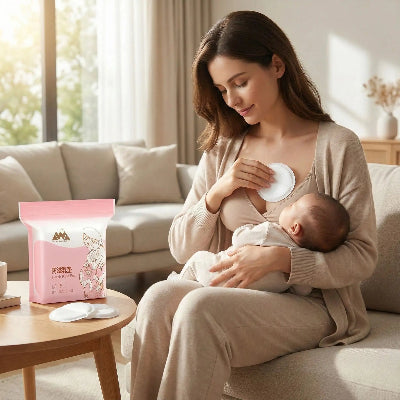 Maman porte bébé coussinet d allaitement Solecous dans sa main