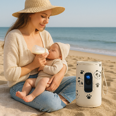 Maman et bebe chauffe biberon nomade Mobwarm
