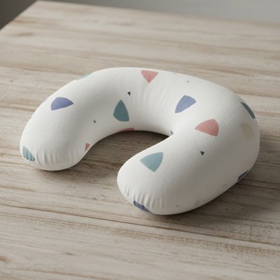 Mon coussin d allaitement Nuidou triangle sur une table