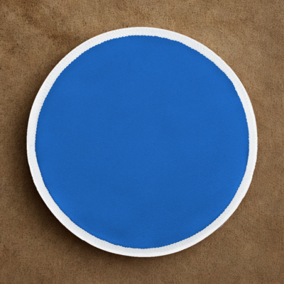 Un des coussinets d'allaitement lavables Perlous bleu