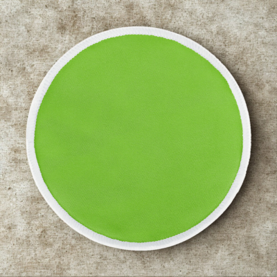 Un des coussinets d'allaitement lavables Perlous vert