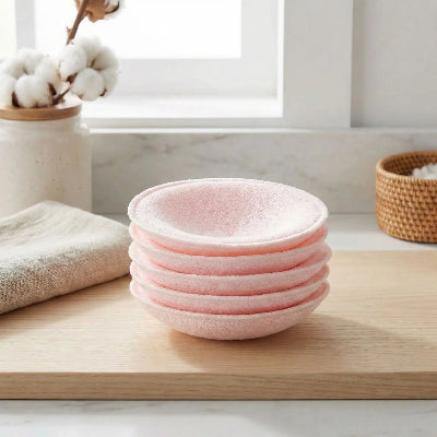 Un set de cinq coussinet d'allaitement lavable Fleupad