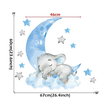 BabyElephant™ - Autocollants muraux pour chambre de bébé | bébé - Mon poupon et moi
